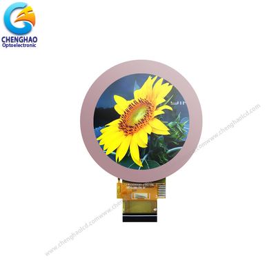 Semua Arah Melihat TFT LCD Capacitive Touchscreen 2.1 Inch 480x480 Layar LCD Bulat