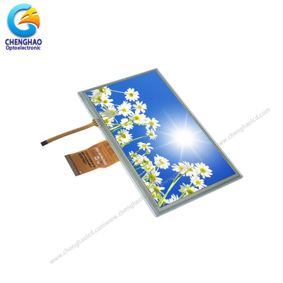 1024x600 HD Tft Lcd 7.0 Inch 24 Bit RGB 50pin Layar sentuh LCD kecil