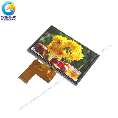 Layar Lcd 40 Pin 5 Inch 800*480 Resolusi Layar Sentuh LCD Kecil