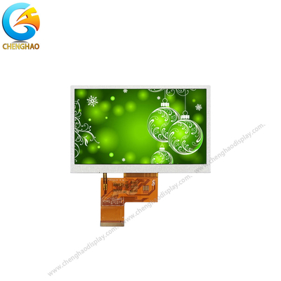 5.0 Inch 40pin Monitor LCD Kecerahan Tinggi 480 * 272 titik Untuk Medis