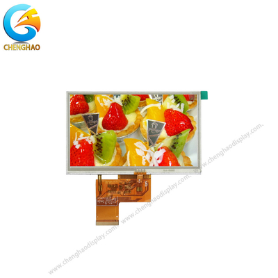 WQVGA TFT Liquid Crystal Display Modul 5 inci Dengan Layar Sentuh