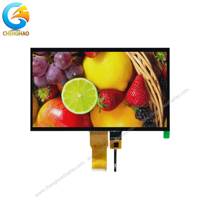 Layar Sentuh IPS LCD yang Dapat Dibaca Sinar Matahari 10.1 Inch 1024 * 600 50Pin Untuk Lift