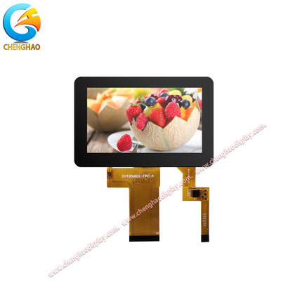 4.3 Inch 480x272 TFT LCD Layar Sentuh Antarmuka RGB Paralel 24 Bit