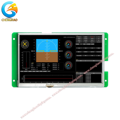 Modul Layar HMI USART Kelas Medis 800x480 7 Inci 16 Bit RGB Dengan RTP