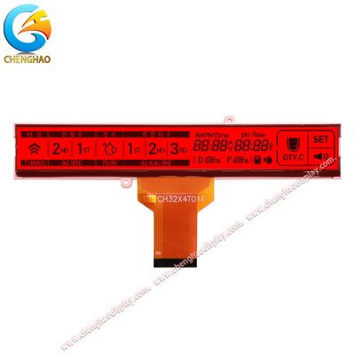 Transflektif TN Monochrome LCD Display 4.8V Tegangan Operasi Dengan lampu latar merah