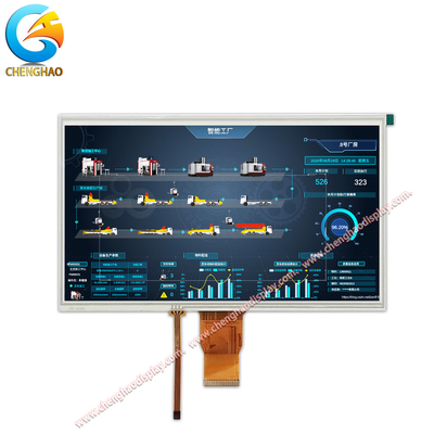 10.1 inci Ukuran Layar Warna Tft Lcd Modul 1024x600 Pixel Lcm