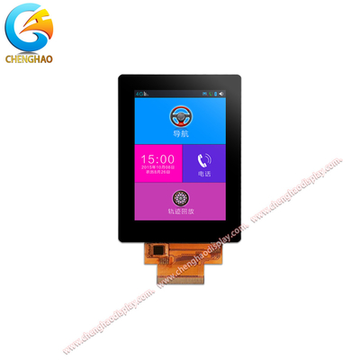 6 O'Clock Viewing Direction TFT LCD Touch Display 3,5 Inch 50 Pin