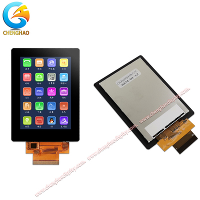 Pabrik Custom 3.5 Inch TFT LCD Touch Display Dengan Panel Sentuh Kapasitif