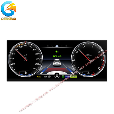 High Resolution 12,3 Inch Long Strip Display dengan 1920x720 Pixel dan 16M Warna