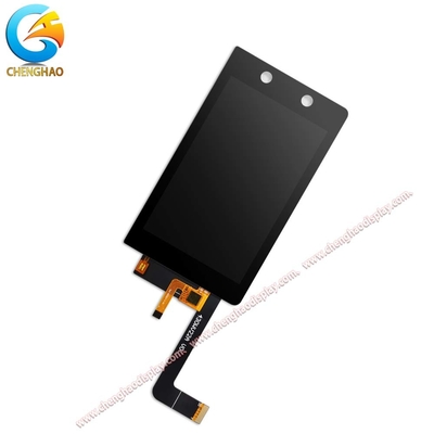 ST7701 Driver IC 500 Cd/M2 4.3 Inch IPS TFT LCD Display Untuk Aplikasi Panel Sentuh