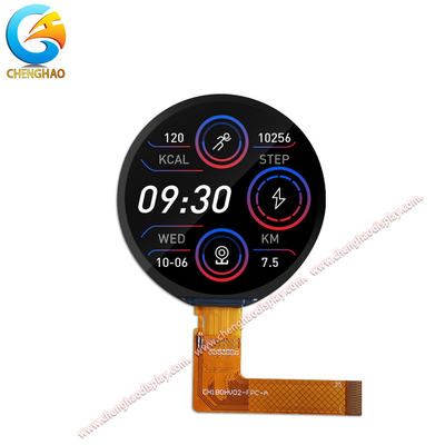 1.8' 'TFT LCD Round Display Dengan ST 77916 Driver IC Ultra-Large Temperature