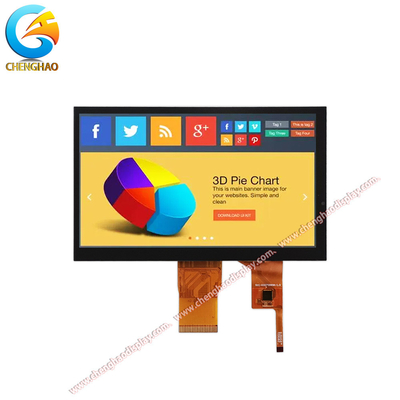 7-Inch IPS TFT LCD Display Module 1024x600 I2C Touch Interface 500 Cd/m2 Lampu Belakang