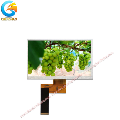 800x480 Titik WVGA TFT Screen 7 Inch Medical Display Dengan 40 Pin RGB Interface