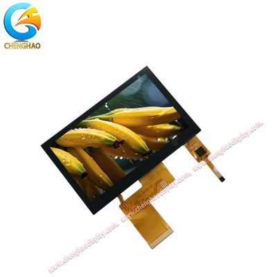 4.3 Inch IPS LCD Display Wide Viewing Angle TFT LCD Capacitive Touchscreen dengan 24 bit Parallel RGB Interface dan Touch Panel Interface