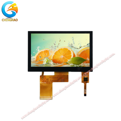 Kecerahan Tinggi Layar Sentuh LCD 4,3 Inci 16M Mode Tampilan Warna IPS /transmissive/ Normalnya Hitam