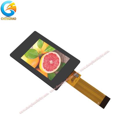 240*320 Spi Lcd Module 24pins 2 Inch IPS TFT Screen Dengan Tutup Kaca Hitam