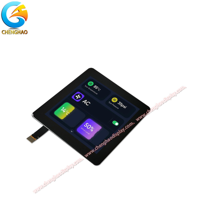 Layar Sentuh LCD Hitam Penuh 4 Inci 480x480 Dengan Antarmuka MIPI