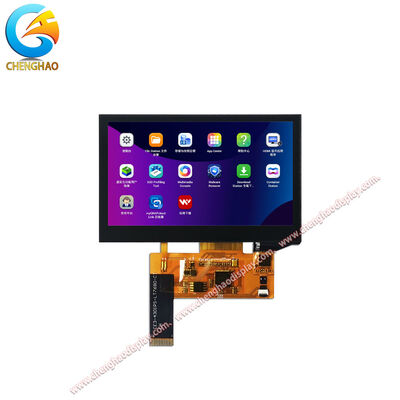 24 Pin Touchscreen Display Module 4.3 Inch IPS TFT Lcd Untuk Suhu Besar