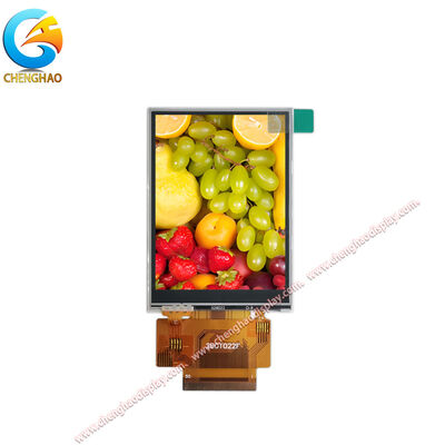 Modul Tampilan Layar Sentuh Industri 2,8 Inci, Wide Temp (-20 ~ + 70 °C), FPC 50 pin