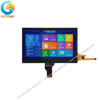 7 inci IPS TFT LCD Display Module 1024x600 MIPI Capacitive Touch untuk HMI Industri