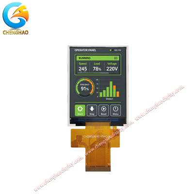 2.8 inci IPS TFT LCD Display Module 240x320 QSPI 300 Nits untuk HMI Industri