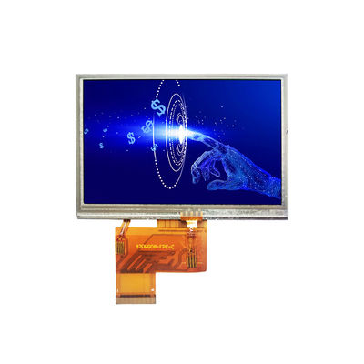 250nit 480x272 Resistive LCD Display Module RGB 40 Pin 4,3 Inch