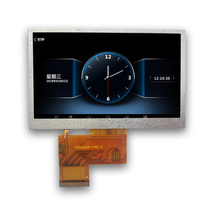 40 Pin 480x272 TN Transmissive TFT LCD Module Putih RGB 4,3