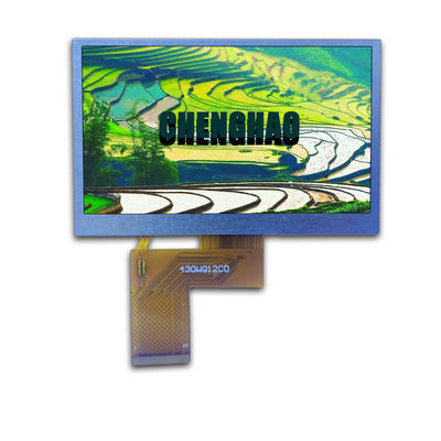 4.3in 800x272 Layar sentuh LCD kecil IPS Transmissive Hitam RGB