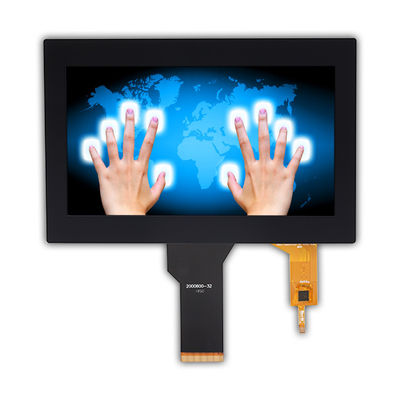 7in 24 Bit RGB TFT LCD Monitor Benar Warna Rohs 200cd / m2