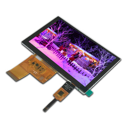 5 inci CTP Iso9001 Lcd Touch Screen Module 800x480 24 Bit RGB