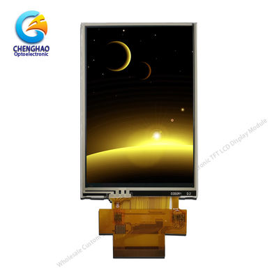 SPI RGB 320x480 Rtp Layar sentuh LCD kecil 3,5 inci Ips 280cd/m2