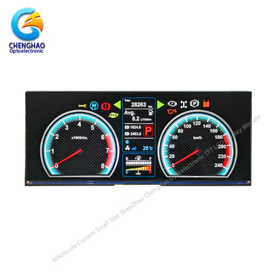 12.3 inci TFT LCD Display RGB Color Ultra Wide Stretched Bar LCD