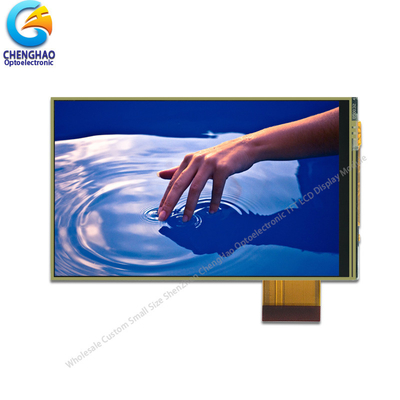 300 cd/M2 Resistive LCD Display 480×854 IPS Transmissive Dengan Rtp