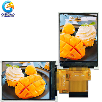 MCU Ctp IPS LCD Panel 240x320 titik 300nits 3 baris 9 Bit 262k SPI