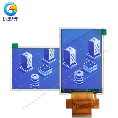 I80 Sistem Industri TFT Tampilan Bebas Halogen 3,5 Inci 18 Bit CTP FPC